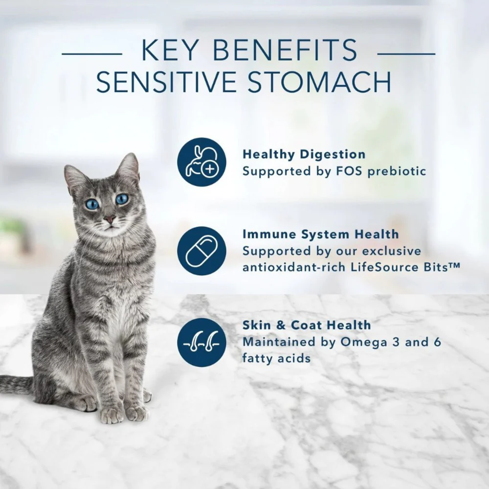 Blue Buffalo Tastefuls Adult Cat Sensitive Stomach Chicken & Brown Rice Recipe Dry Food - Image 3