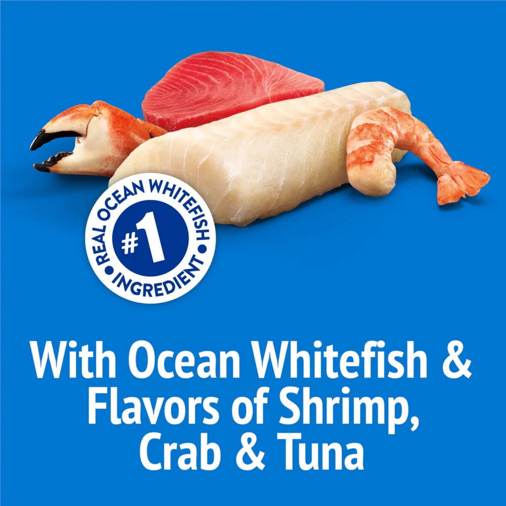 Friskies Party Mix Crunch Beachside Shrimp, Crab and Tuna Cat Treats - Image 3