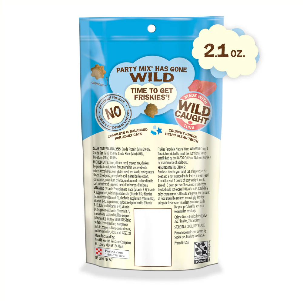 Friskies Party Mix Natural Yums with Real Tuna Cat Treats - Image 3