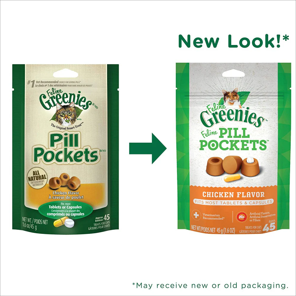 Greenies Pill Pockets Feline Chicken Flavor Cat Treats - Image 3