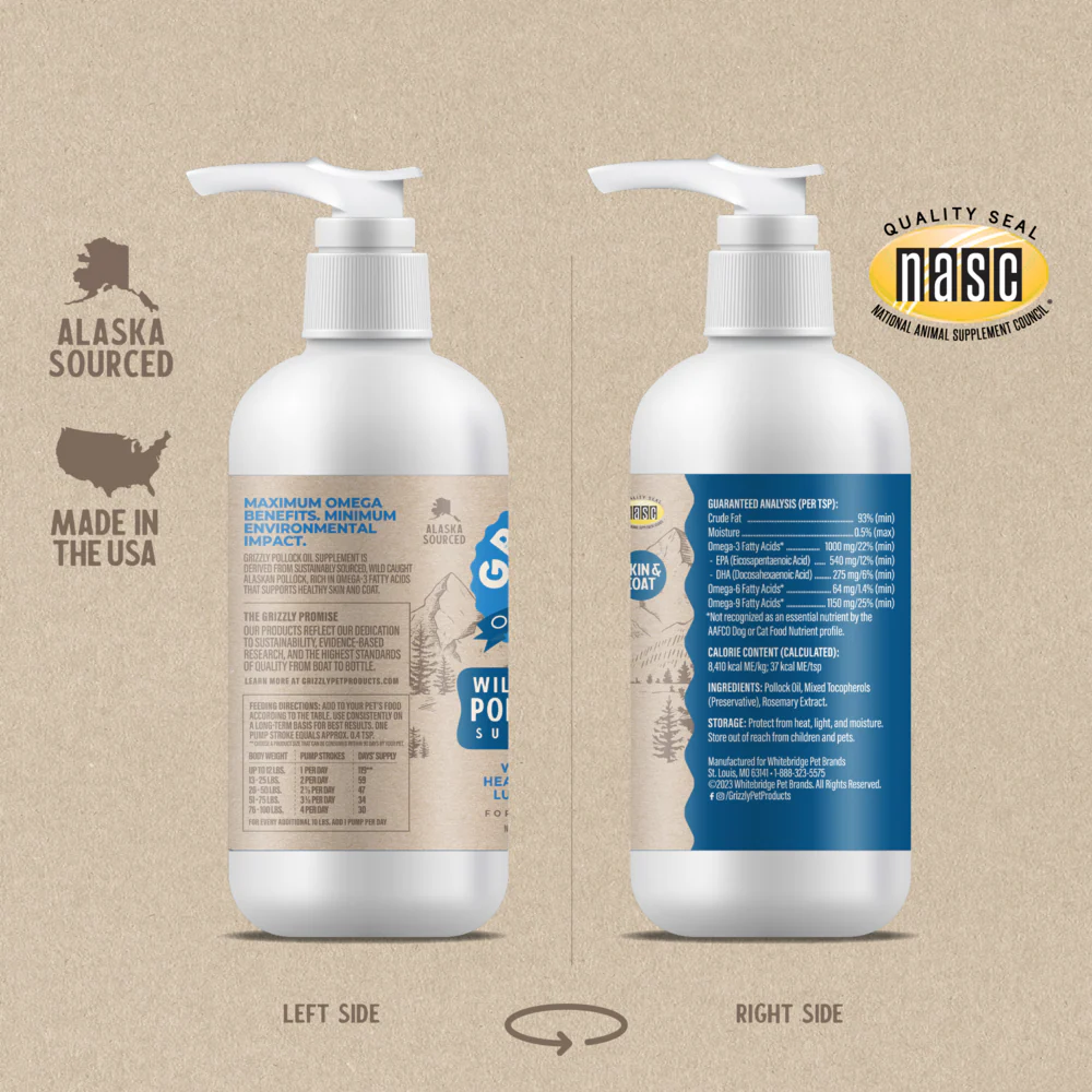 Grizzly Pollock Oil for Dogs - Image 8