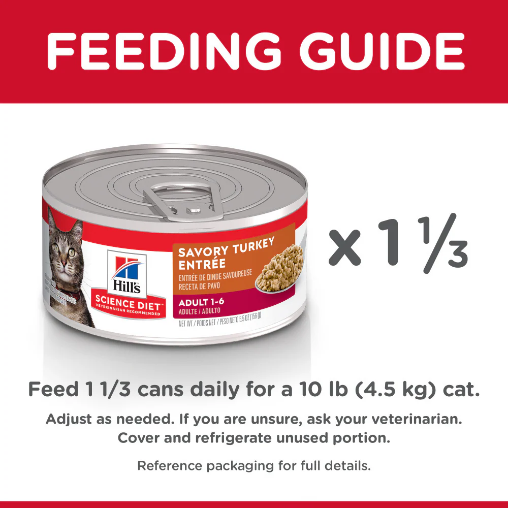 Hill's Science Diet Adult Savory Turkey Entree Canned Cat Food - Image 3