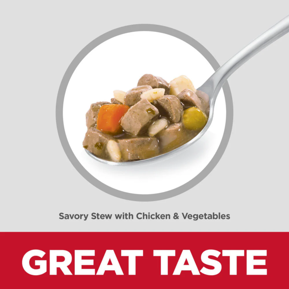 Hill's Science Diet Puppy SM Paws Savory Stew with Chicken & Vegetables Dog Food Trays - Image 6