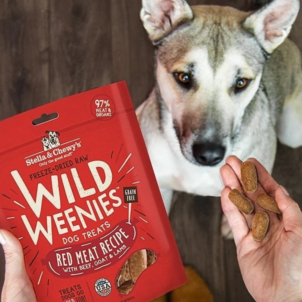 Stella & Chewy's Wild Weenies Grain Free Red Meat Recipe Freeze Dried Raw Dog Treats - Image 3