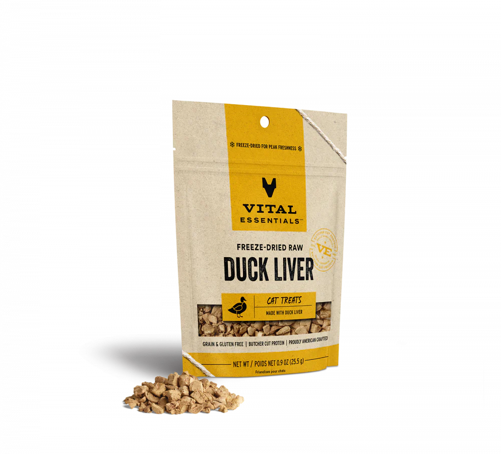 Vital Essentials Vital Cat Freeze Dried Grain Free Duck Liver Cat Treats - Image 3