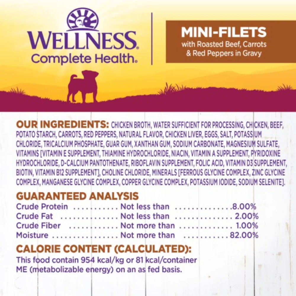 Wellness Petite Entrees Mini-Filets With Roasted Beef, Carrots & Red Peppers in Gravy - Image 3