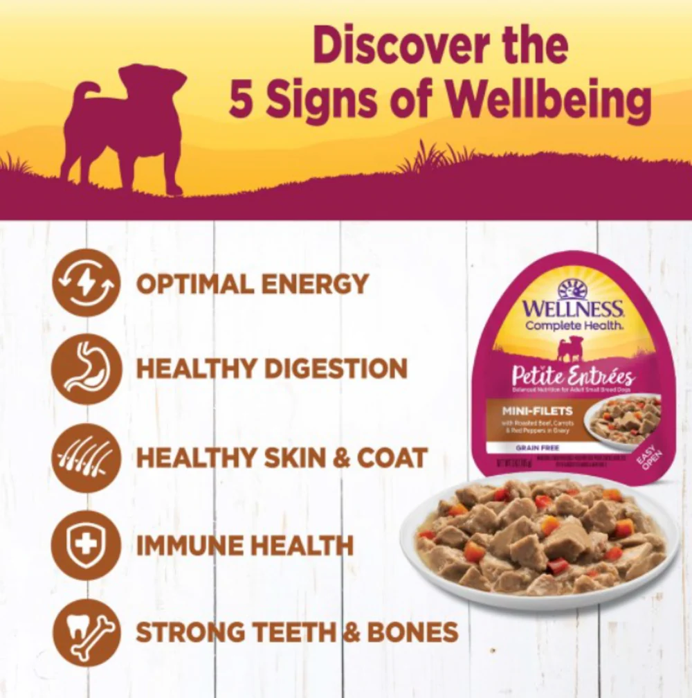 Wellness Petite Entrees Mini-Filets With Roasted Beef, Carrots & Red Peppers in Gravy - Image 4