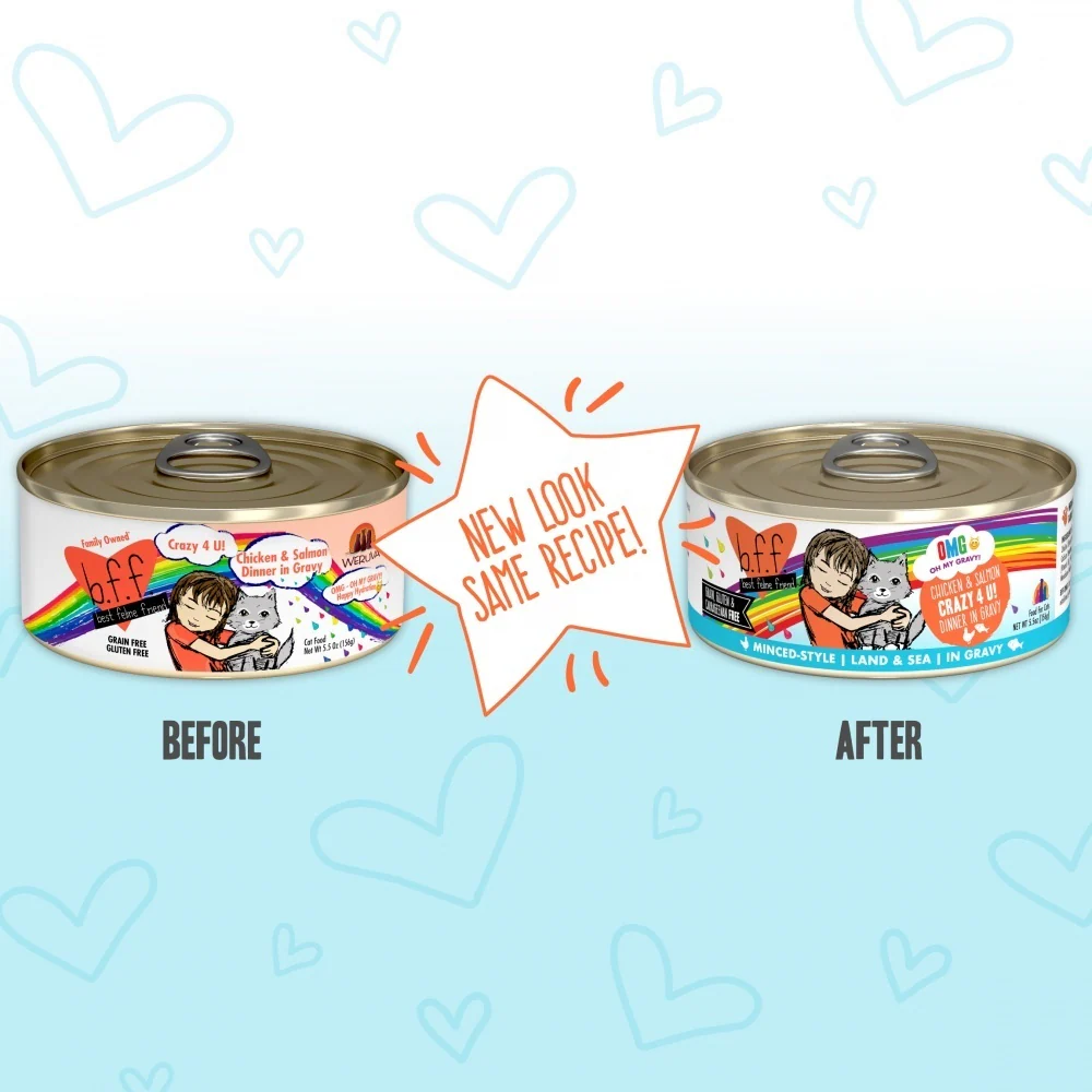 Weruva BFF Oh My Gravy Crazy 4 U Grain Free Chicken & Salmon in Gravy Canned Cat Food - Image 4