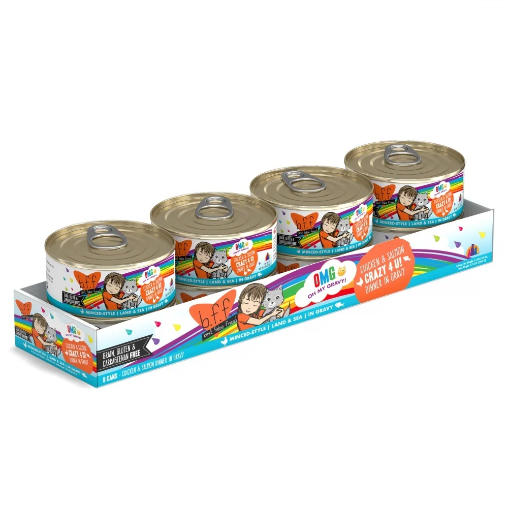 Weruva BFF Oh My Gravy Crazy 4 U Grain Free Chicken & Salmon in Gravy Canned Cat Food - Image 5