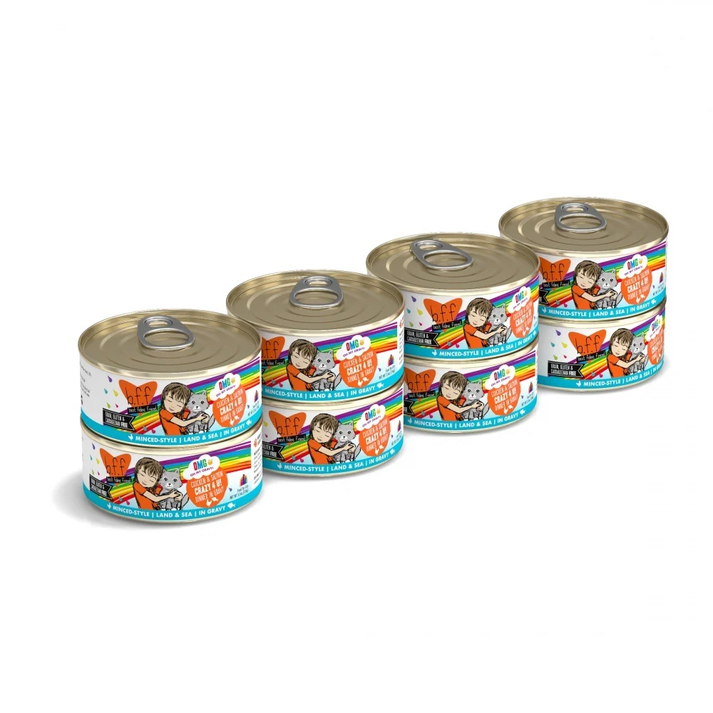 Weruva BFF Oh My Gravy Crazy 4 U Grain Free Chicken & Salmon in Gravy Canned Cat Food - Image 6