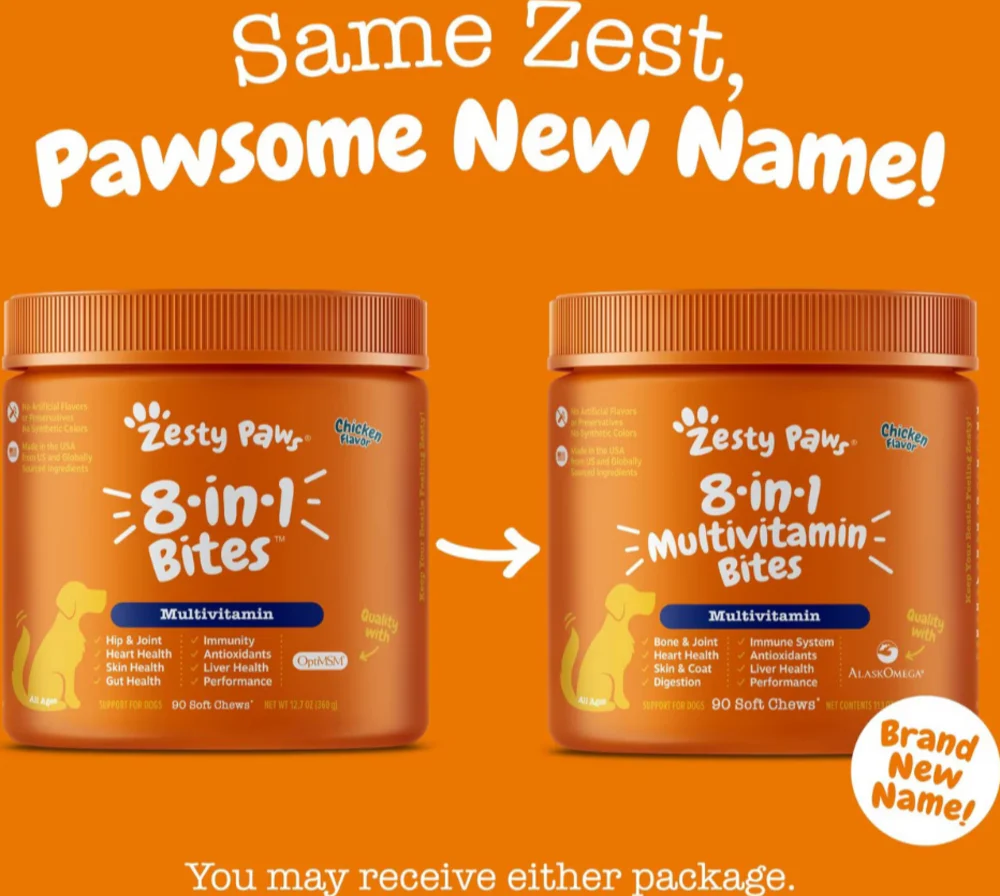 Zesty Paws 8-in 1 Multifunctional Bites Chicken 90ct - Image 3
