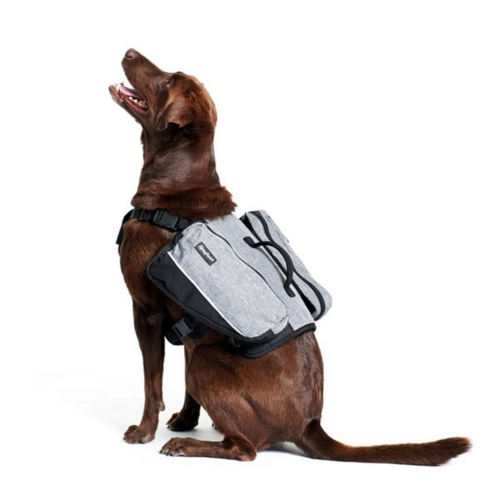 ZippyPaws Adventure Gear Graphite Backpack For Dogs - Image 4